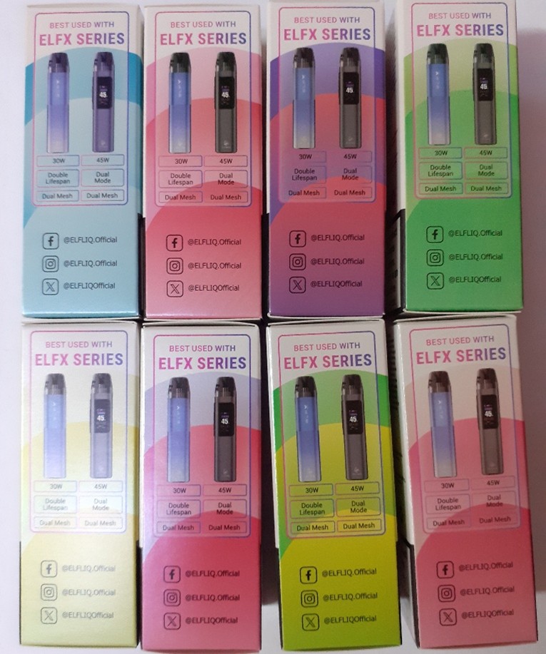 Náhradní náplň do elektronické cigarety ELFLIQ nic salts, Powered by ELFBAR, e-liquid, různé příchutě: Fotografie č. 4