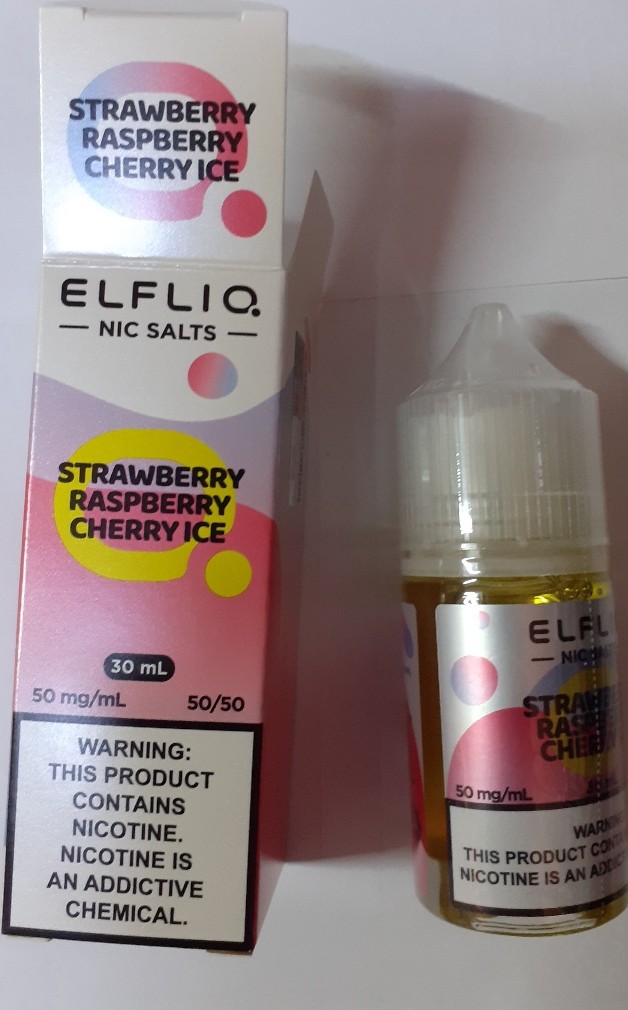 Náhradní náplň do elektronické cigarety ELFLIQ, nic salts, e-liquid, různé příchutě: Fotografie č. 1