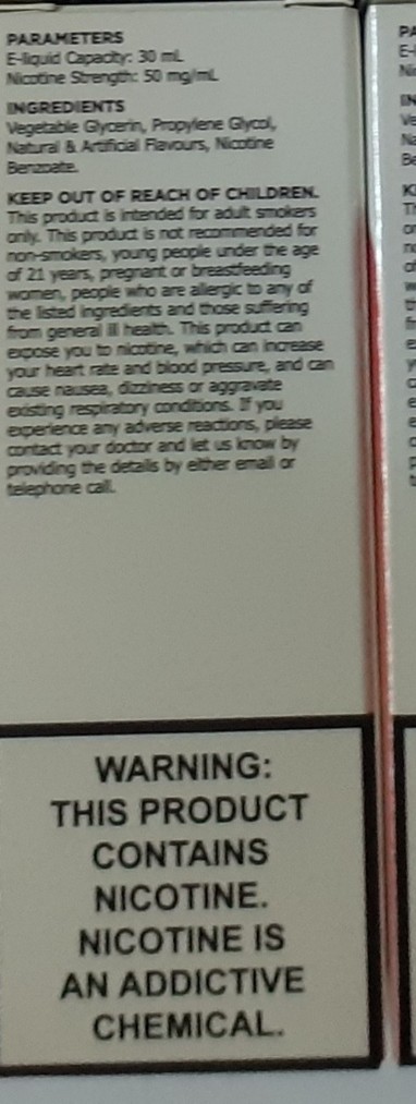 Náhradní náplň do elektronické cigarety ELFLIQ, nic salts, e-liquid, různé příchutě: Fotografie č. 2